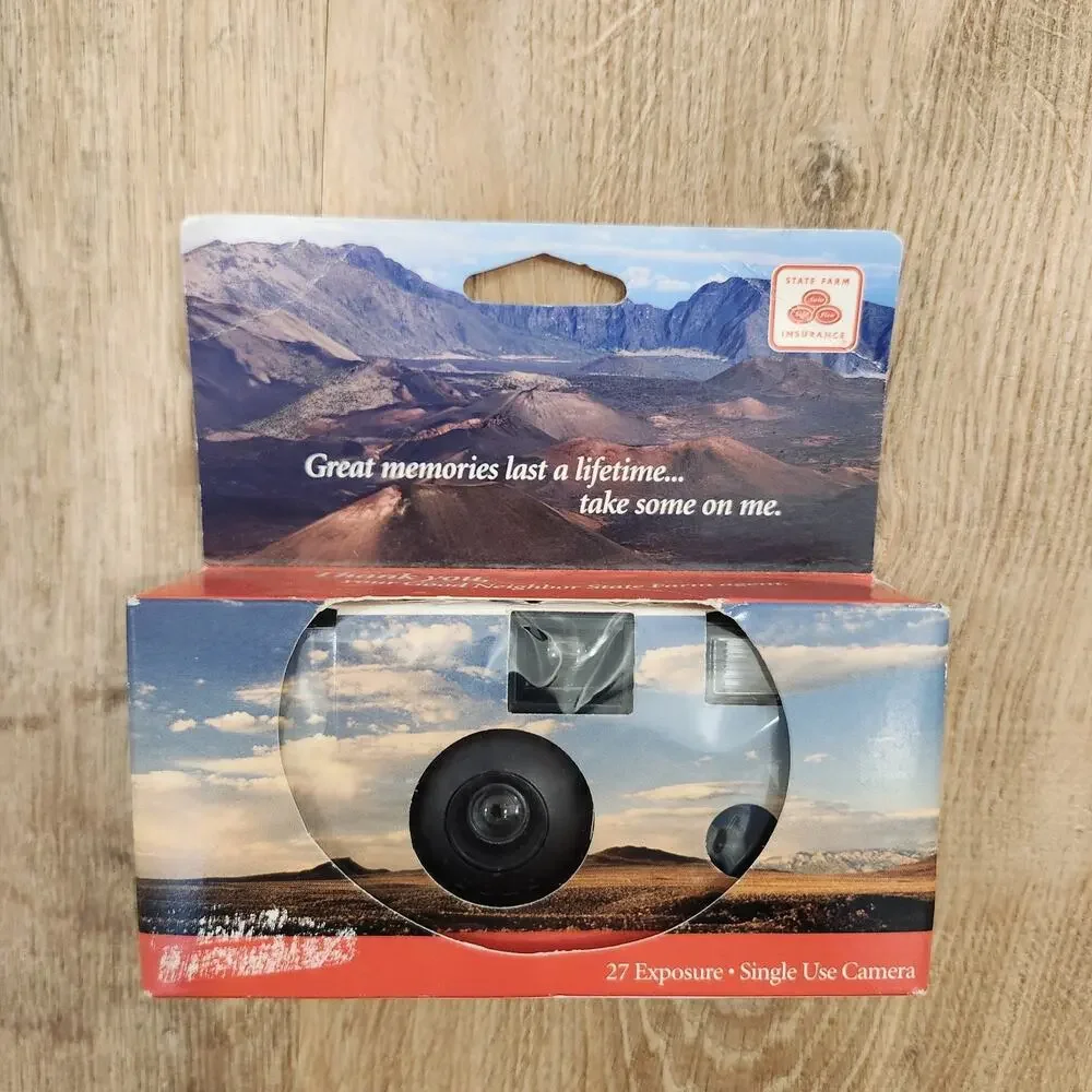 Pre-2007 State Farm Disposable Color Print Film Camera - Never Opened or Used